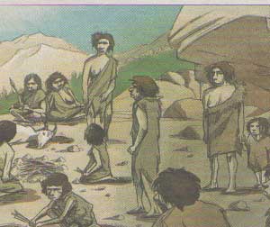 Dibujo neandertales Sidron