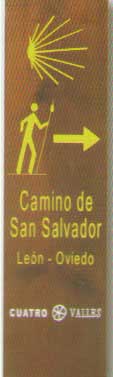Indicaciones del itinerario del Camino de San Salvador por Léón