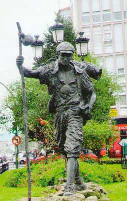 Monumento en Santiago al Peregrino