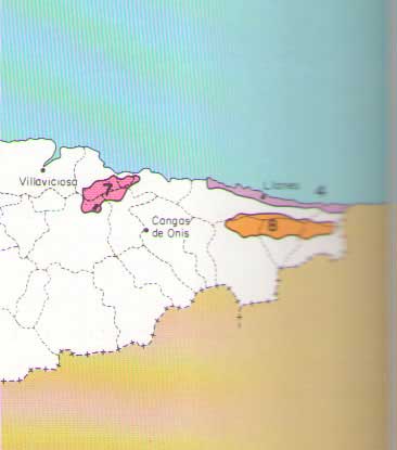 Situación de los Paisajes Protegidos de Asturias Oriental.