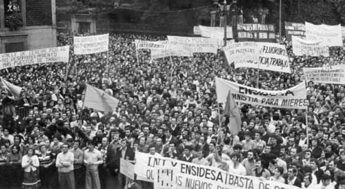 Manifestación en Mieres contra el desmantelamiento de ENSIDESA